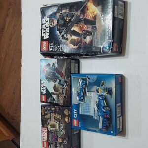 Lego lot  all new 75119 damage box bags sealed.  75344,76253,and 60312 sealed